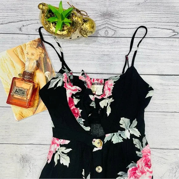 Mimi Chica - NWOT Front Tie Floral Dress - Picture 2 of 12